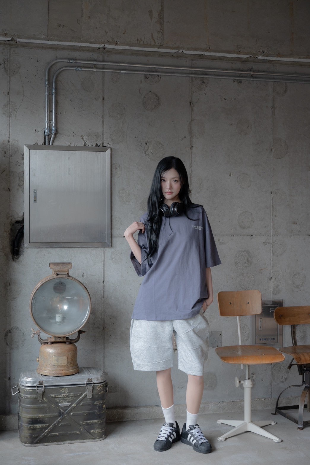 #C482 Cotton Barrel Short Pants