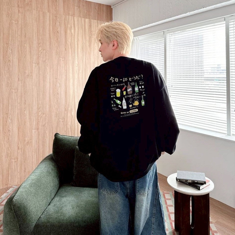 #C424 Alcohol Cartoons Sweater