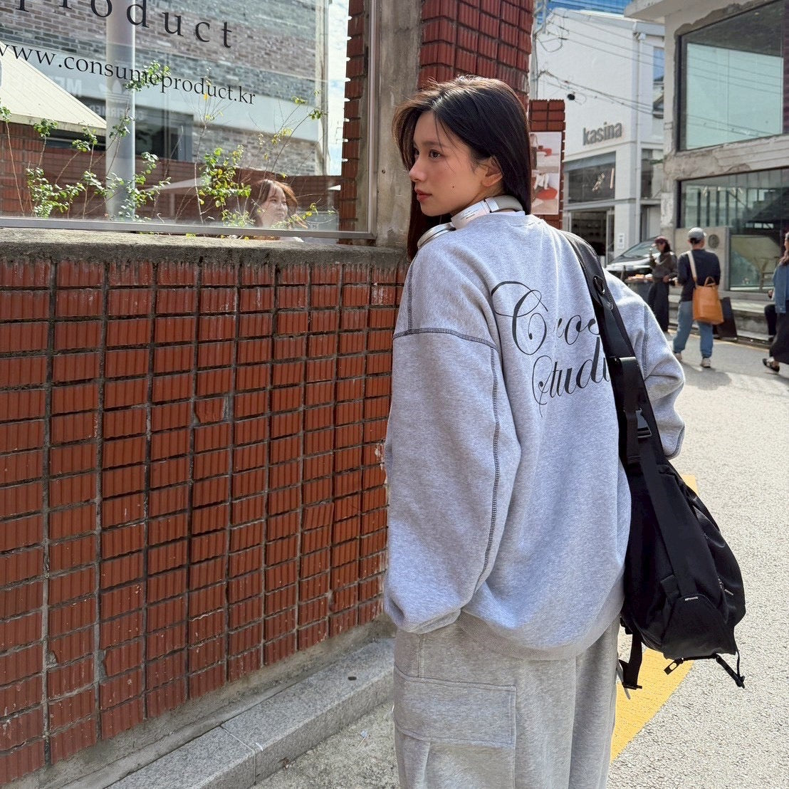 #C245 Cross Studio Calligraphy Sweatshirt