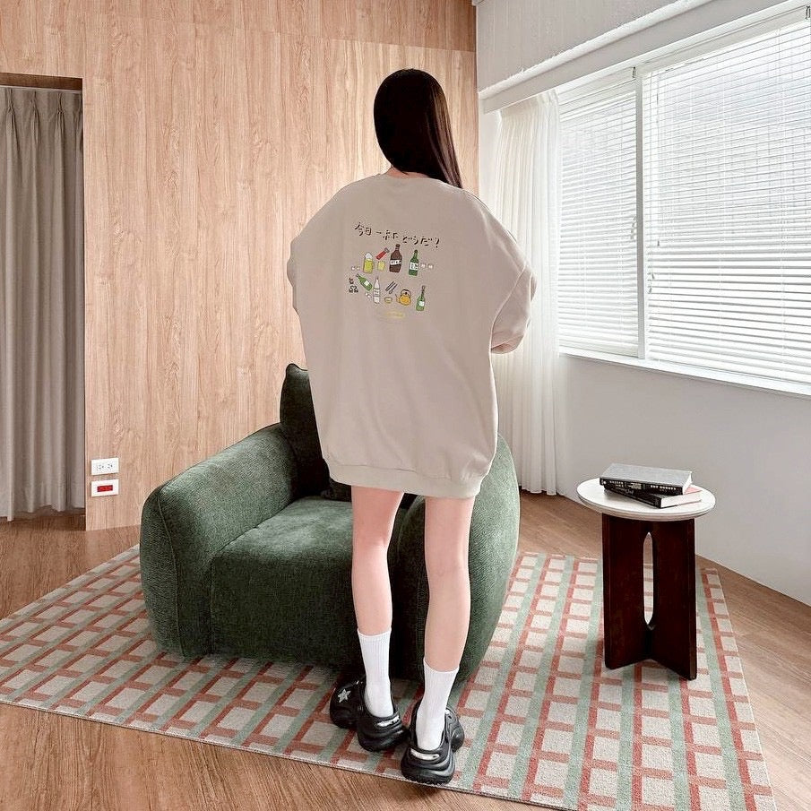 #C424 Alcohol Cartoons Sweater