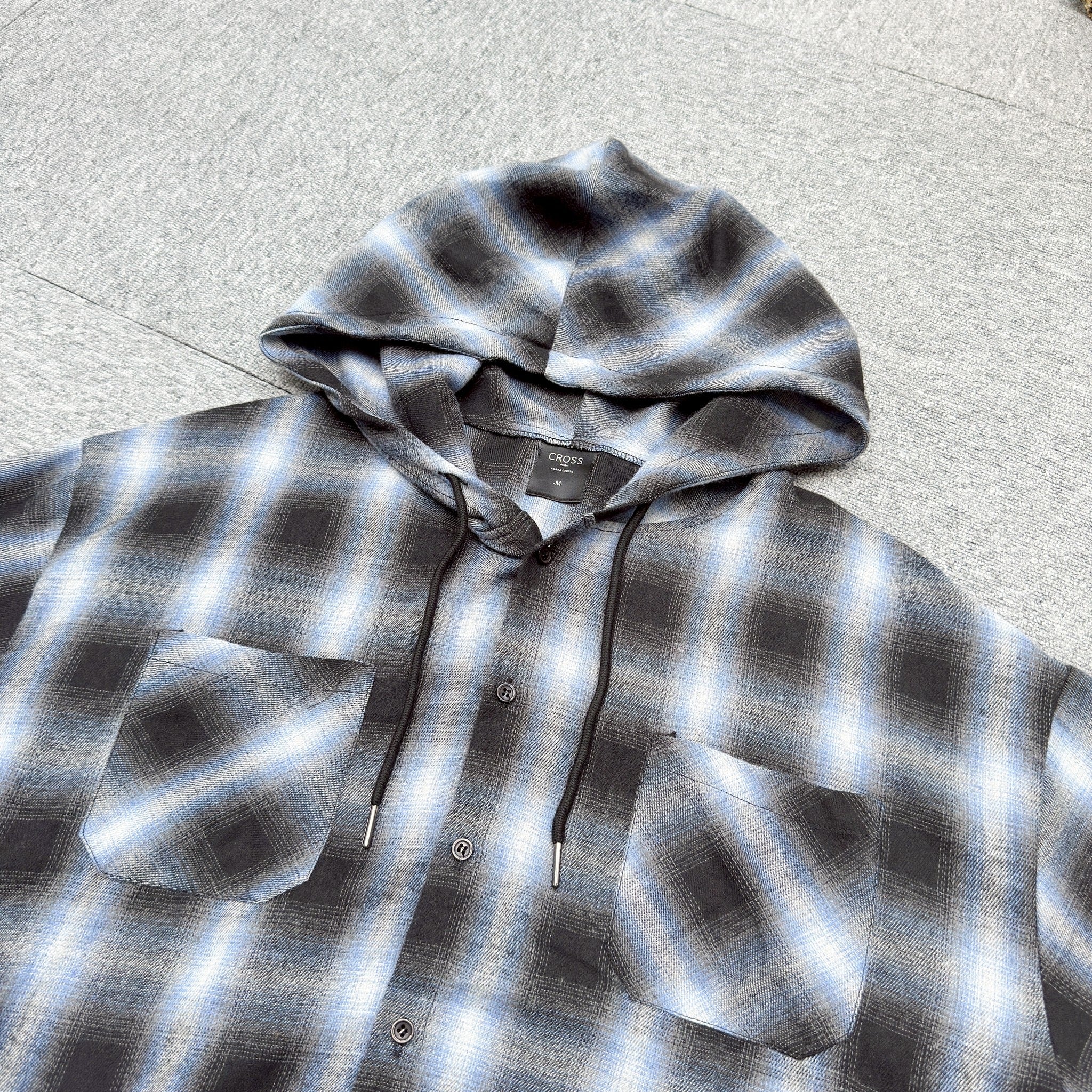 #C423 Checkered Hooded Jacket