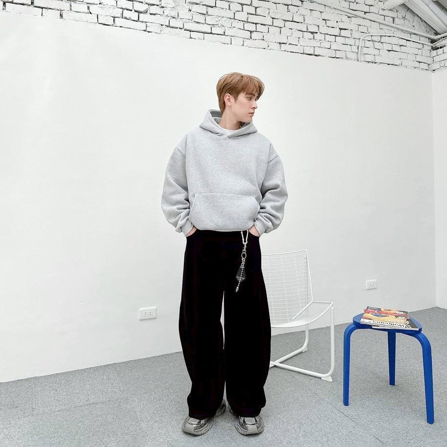 #C422 Plain Crop Hoodie