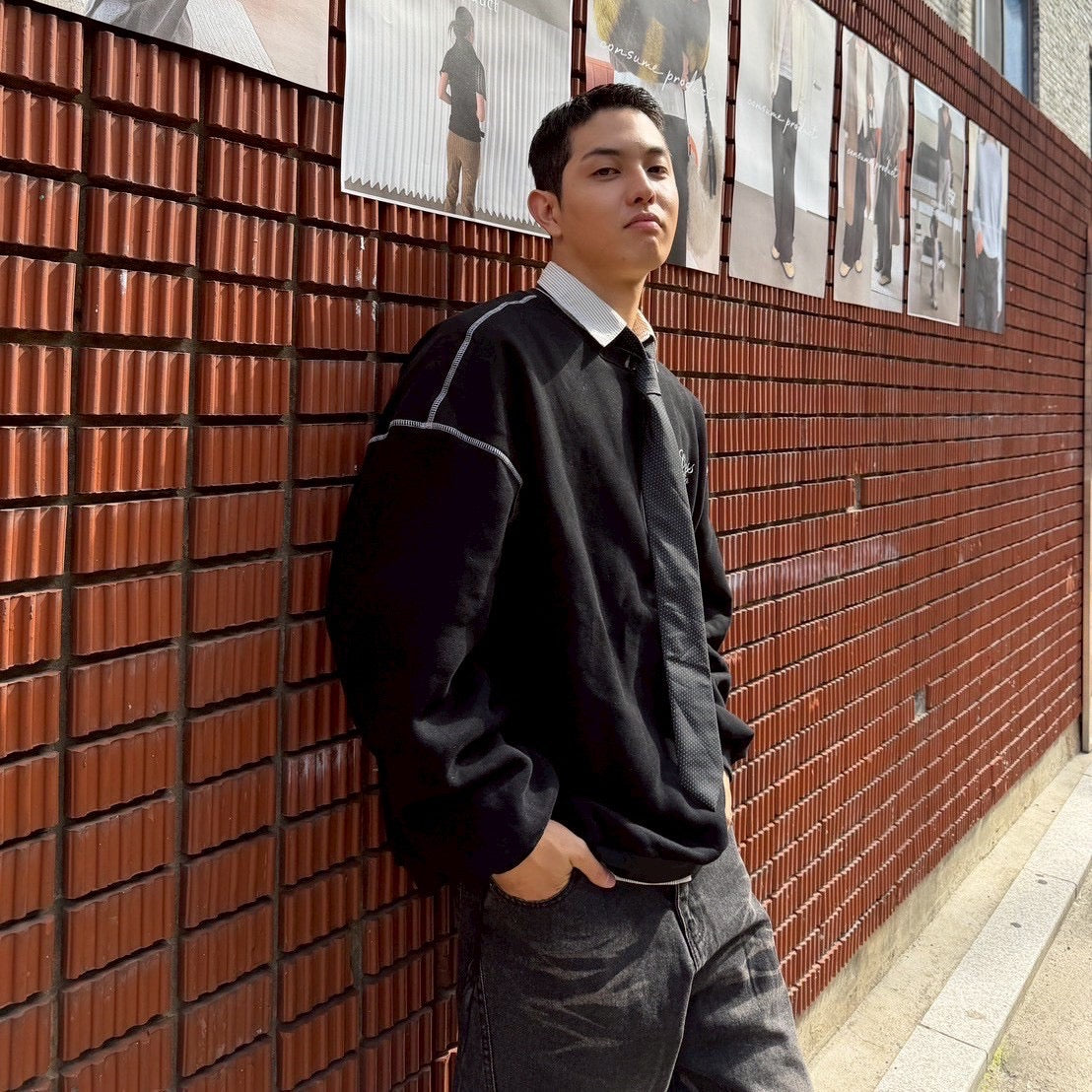 #C245 Cross Studio Calligraphy Sweatshirt