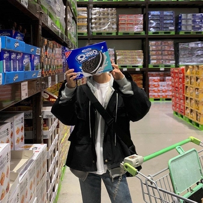 #C434 High-neck drawstring Jacket