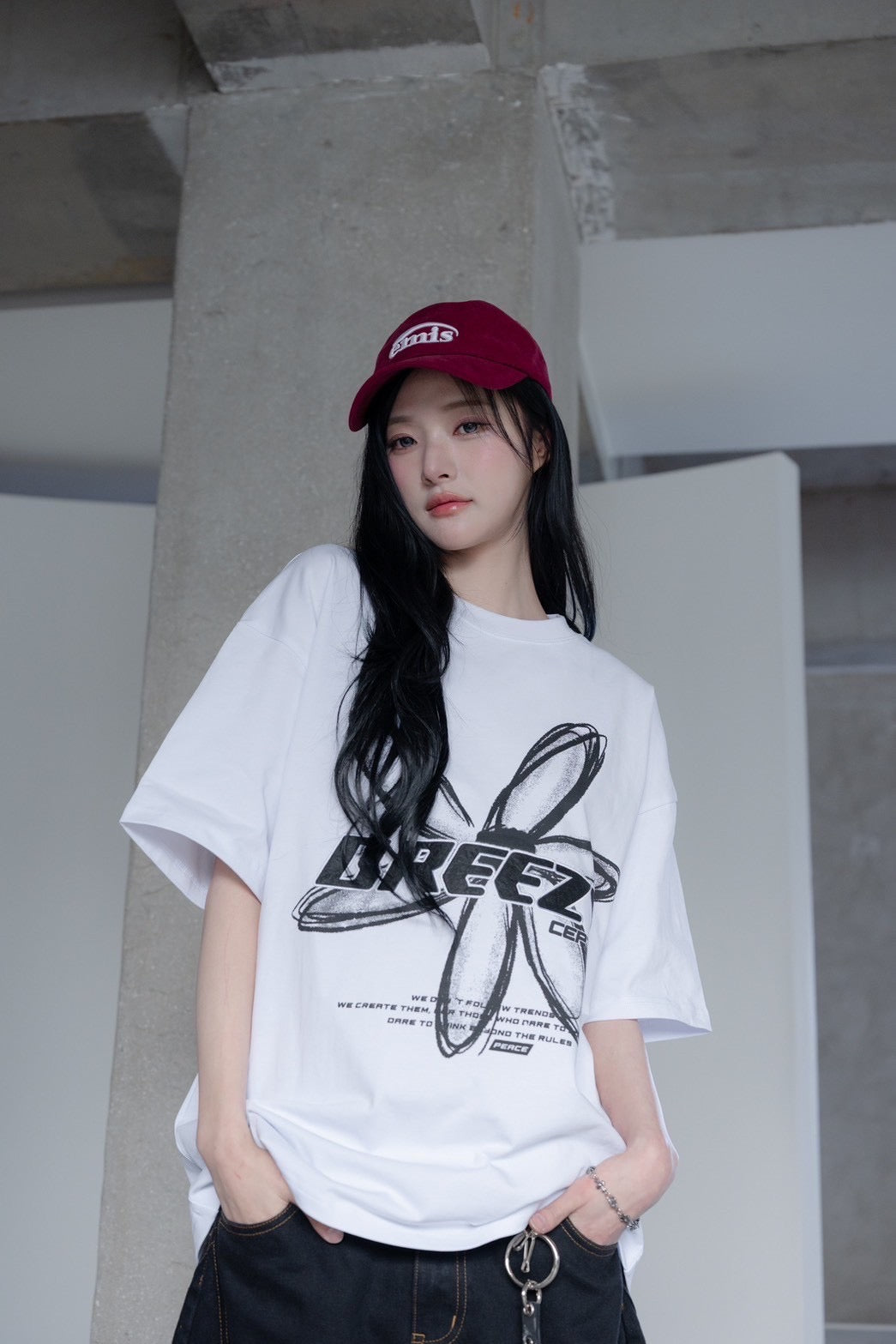 #C505 BREEZY Flower T-shirt