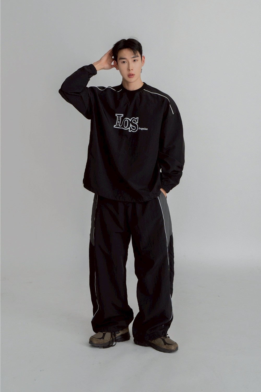 #C418 Los Angeles Topstitch Long Sleeved Tee