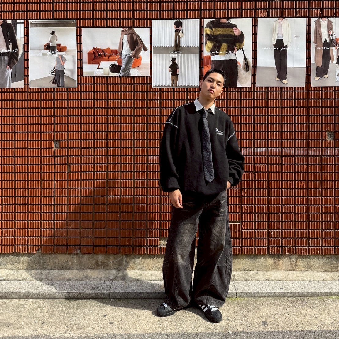 #C245 Cross Studio Calligraphy Sweatshirt