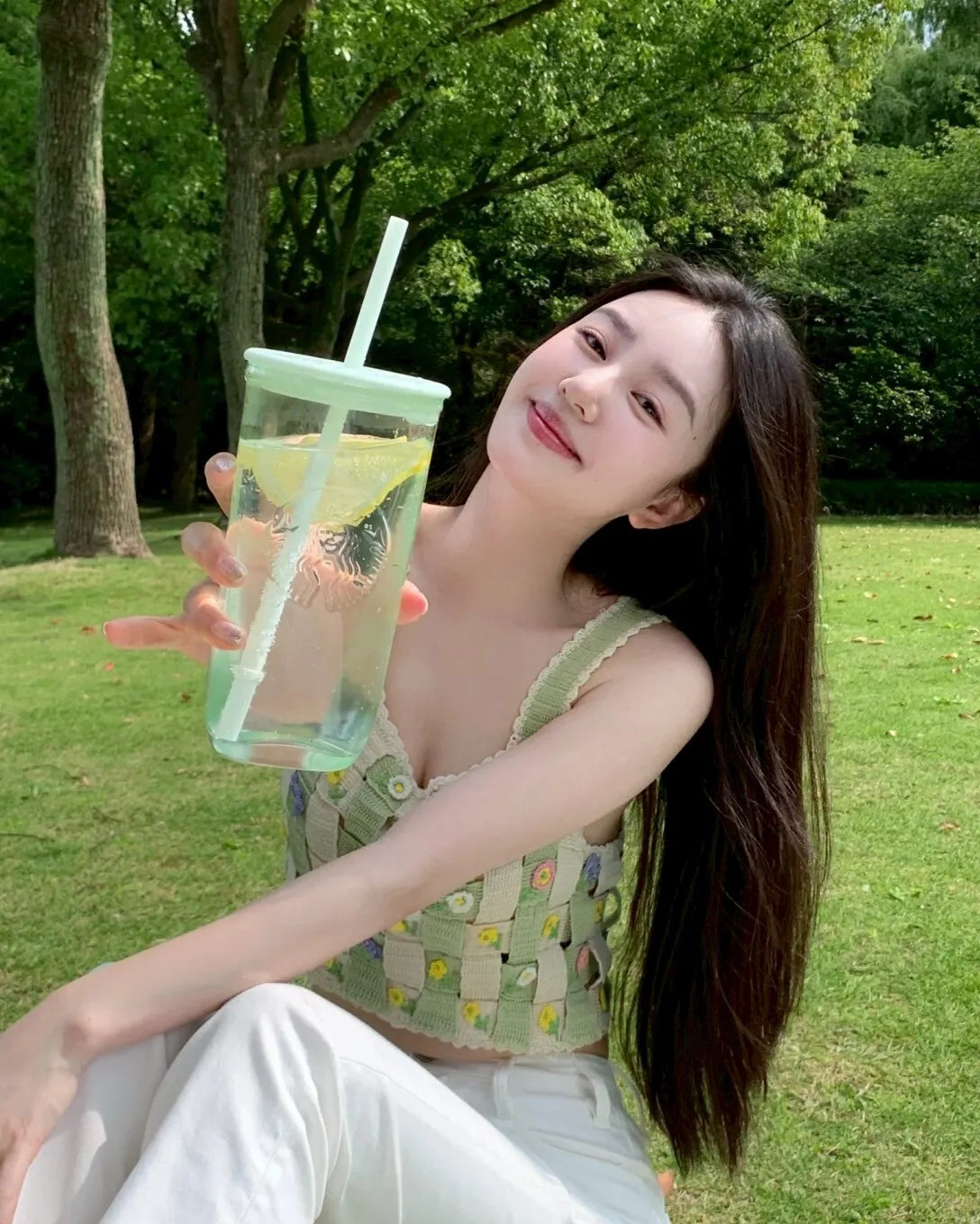 Starbucks 玻璃飲筒杯 473ML