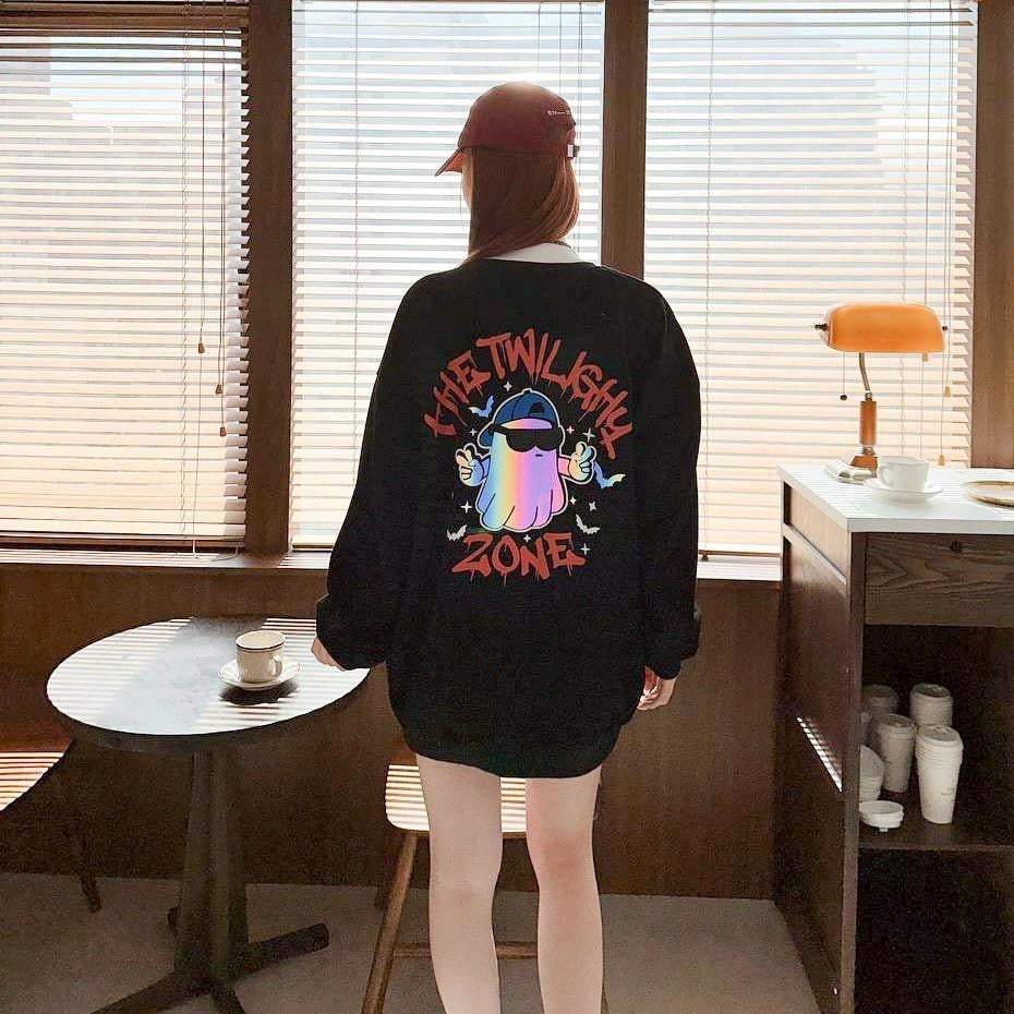 #C420 Twilight Reflective Ghost Sweater