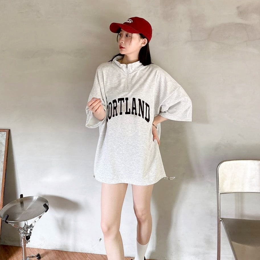 #C516 Courtland Zipper T-shirt