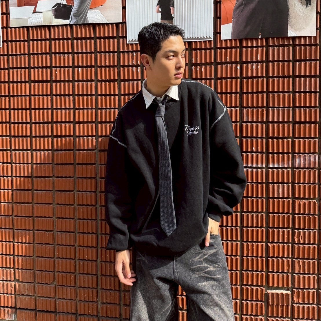 #C245 Cross Studio Calligraphy Sweatshirt