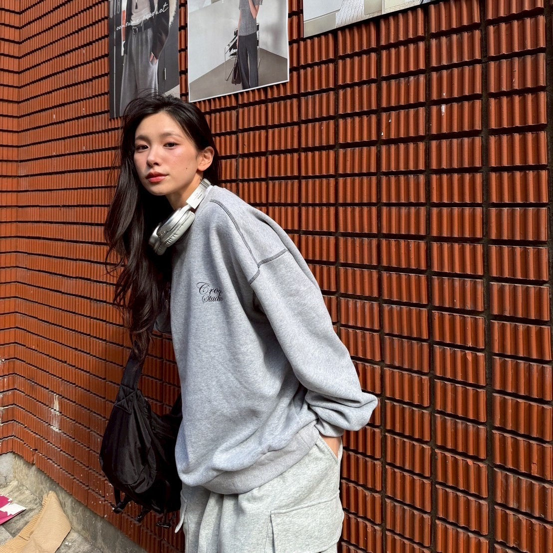 #C245 Cross Studio Calligraphy Sweatshirt