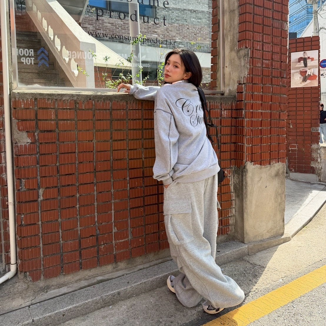 #C245 Cross Studio Calligraphy Sweatshirt