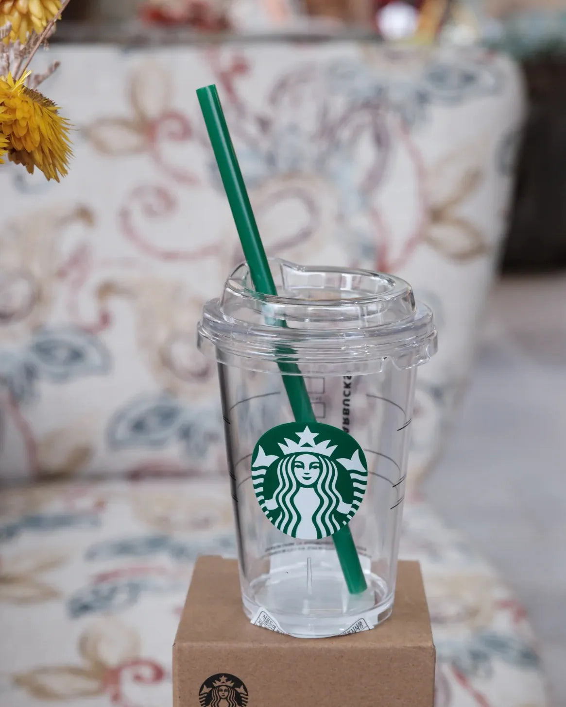 Starbucks 透明飲筒膠杯（2尺寸入）