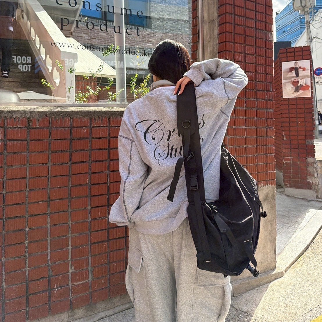 #C245 Cross Studio Calligraphy Sweatshirt