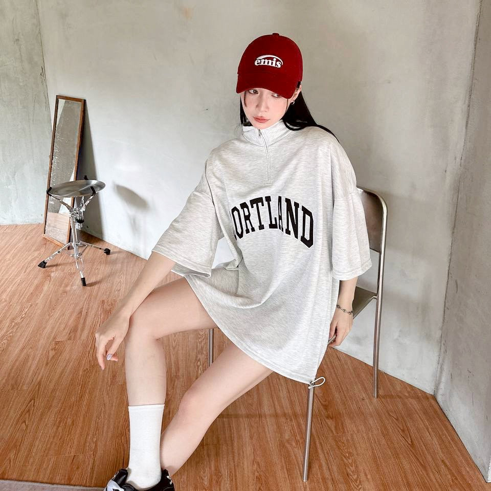 #C516 Courtland Zipper T-shirt