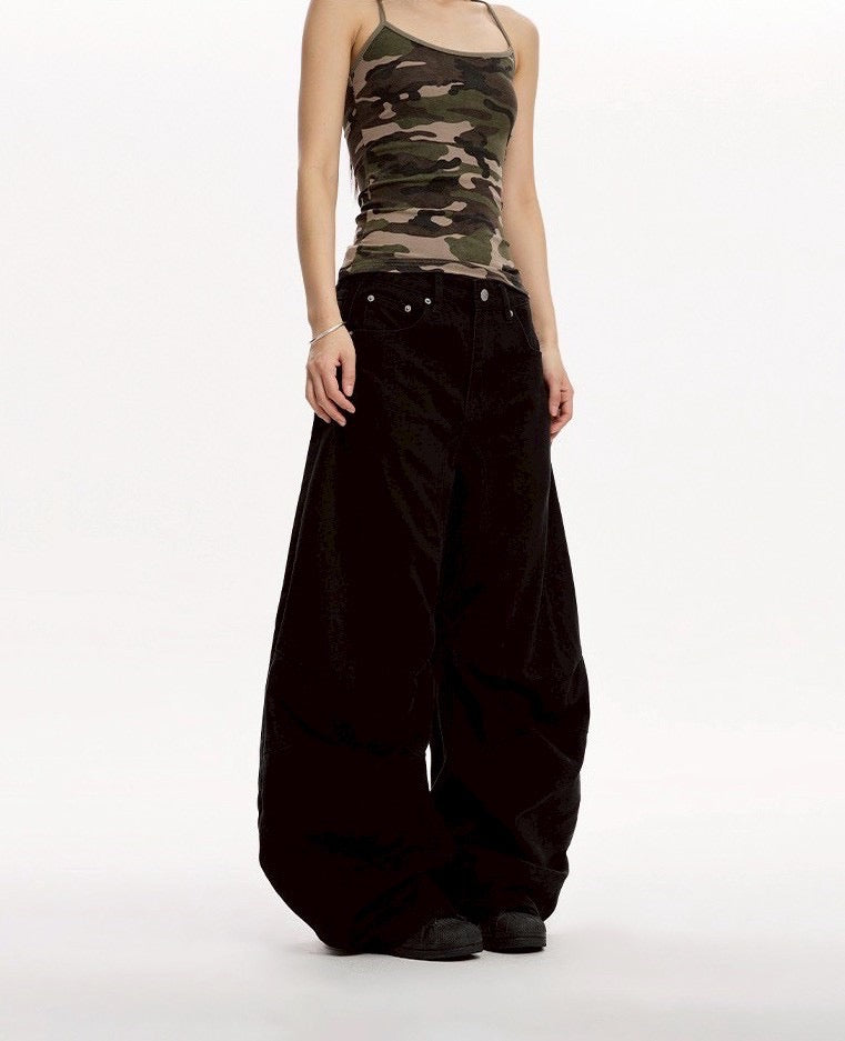 #C417 Cargo Curved Pants