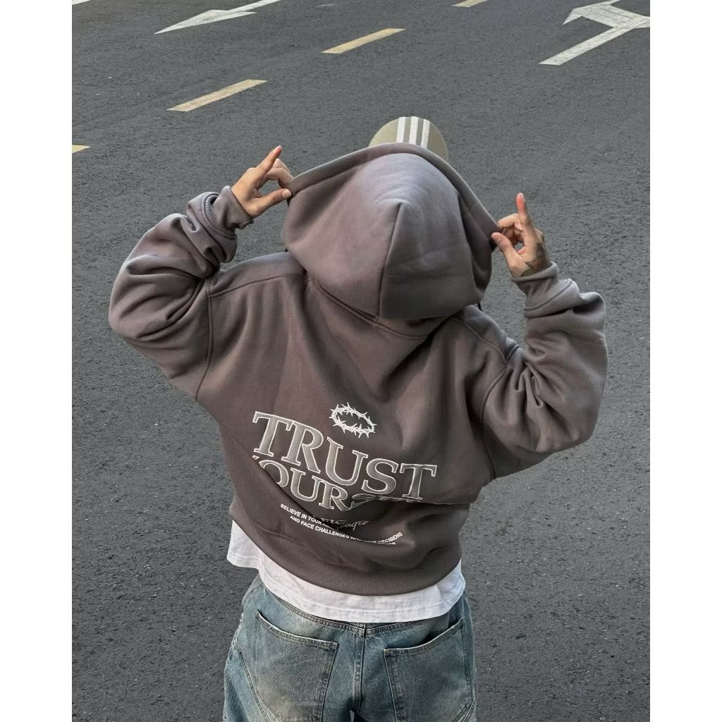 #VNFA01 TRUST YOURSELF ZIP-UP HOODIE