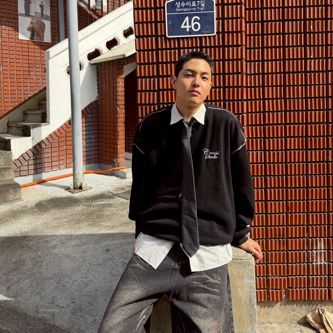 #C245 Cross Studio Calligraphy Sweatshirt