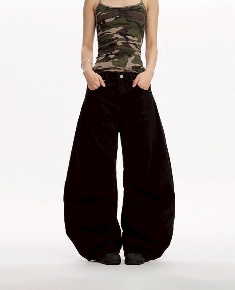 #C417 Cargo Curved Pants
