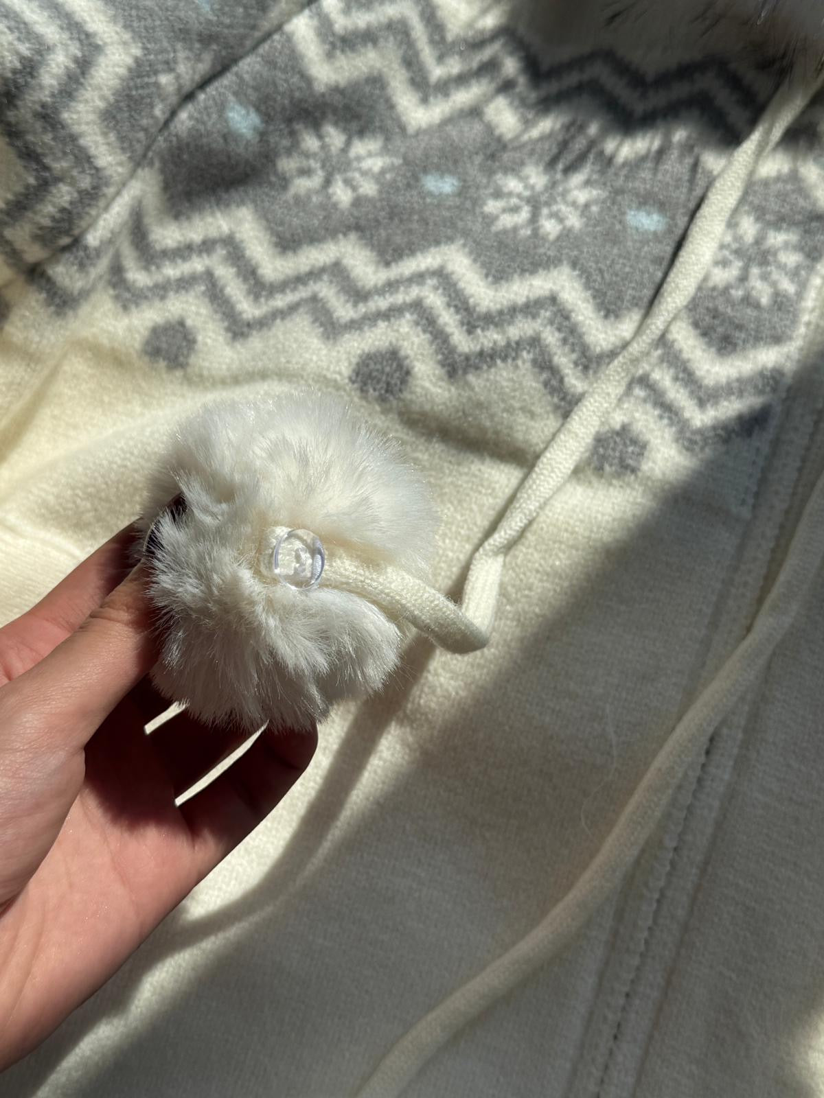 #JNY02 Fair Isle Hooded Cardigan