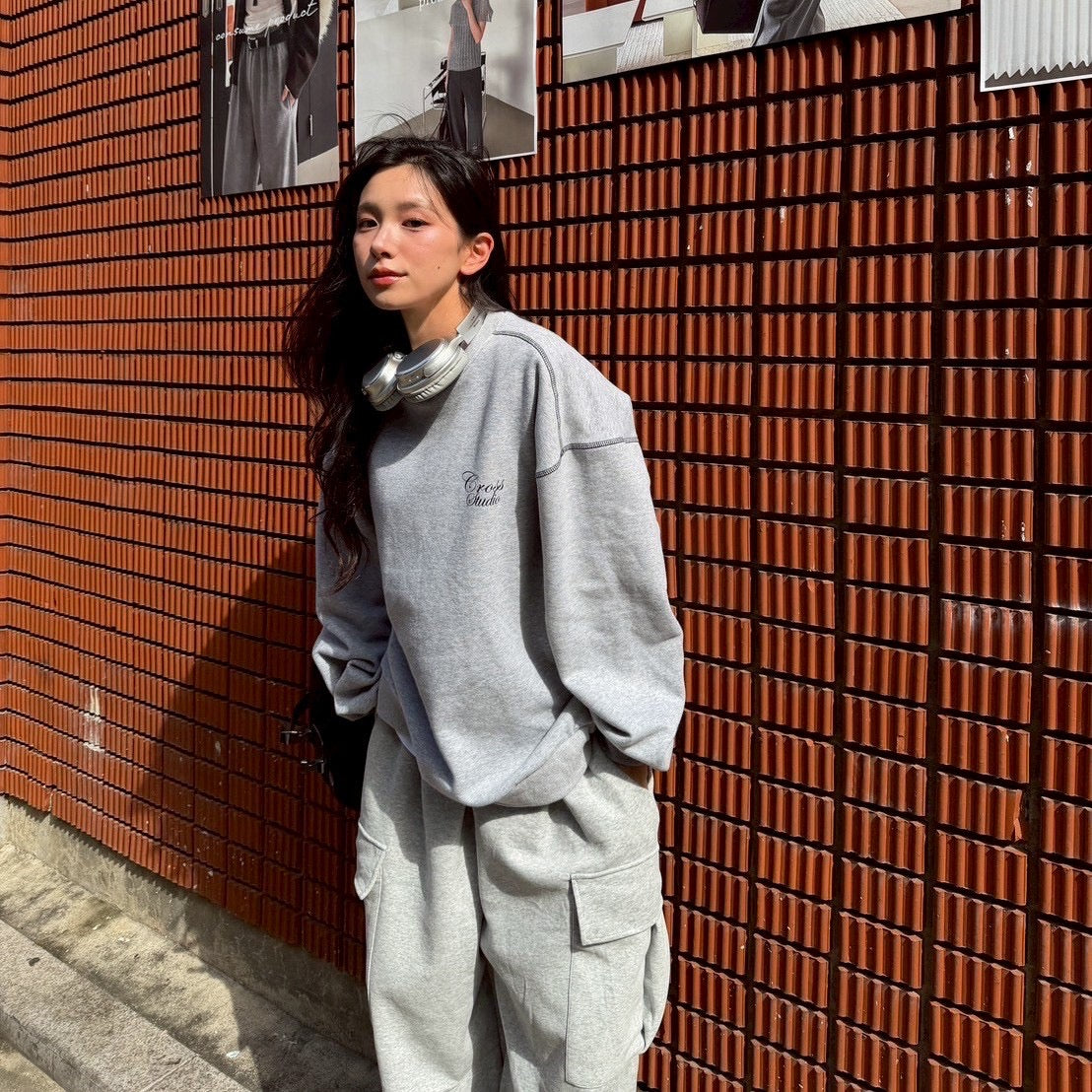 #C245 Cross Studio Calligraphy Sweatshirt