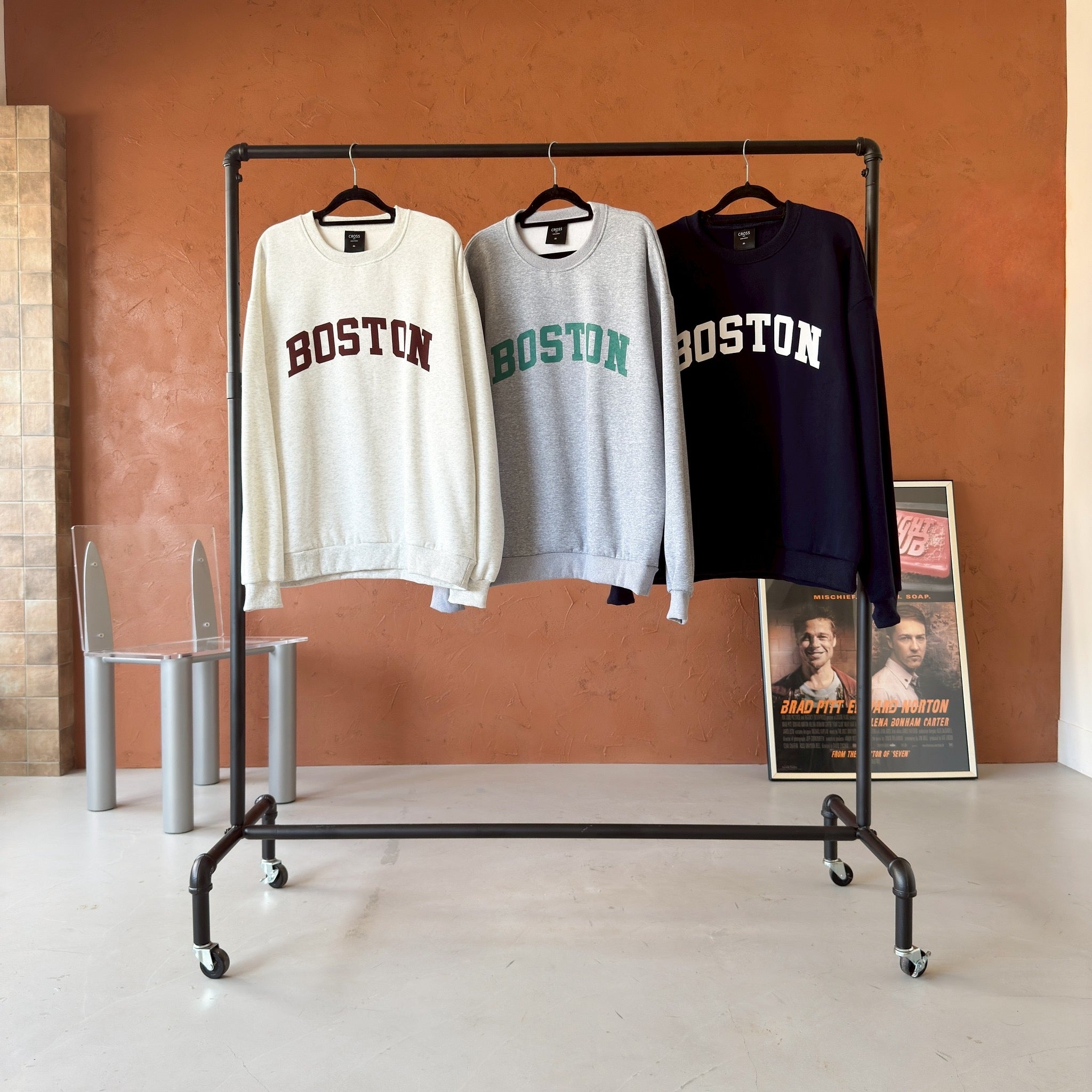 #C449 Boston Print Sweatshirt