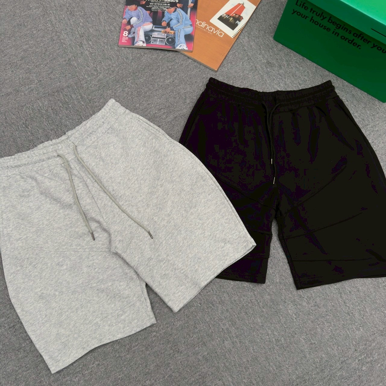 #C482 Cotton Barrel Short Pants