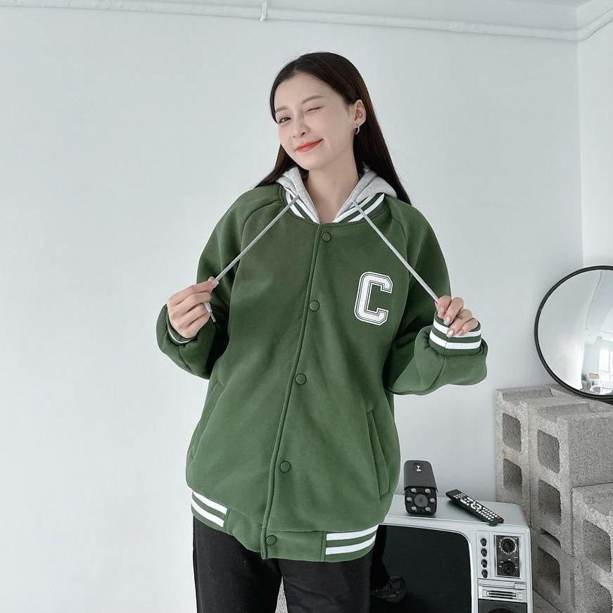 #C437 Letter C Baseball Jacket