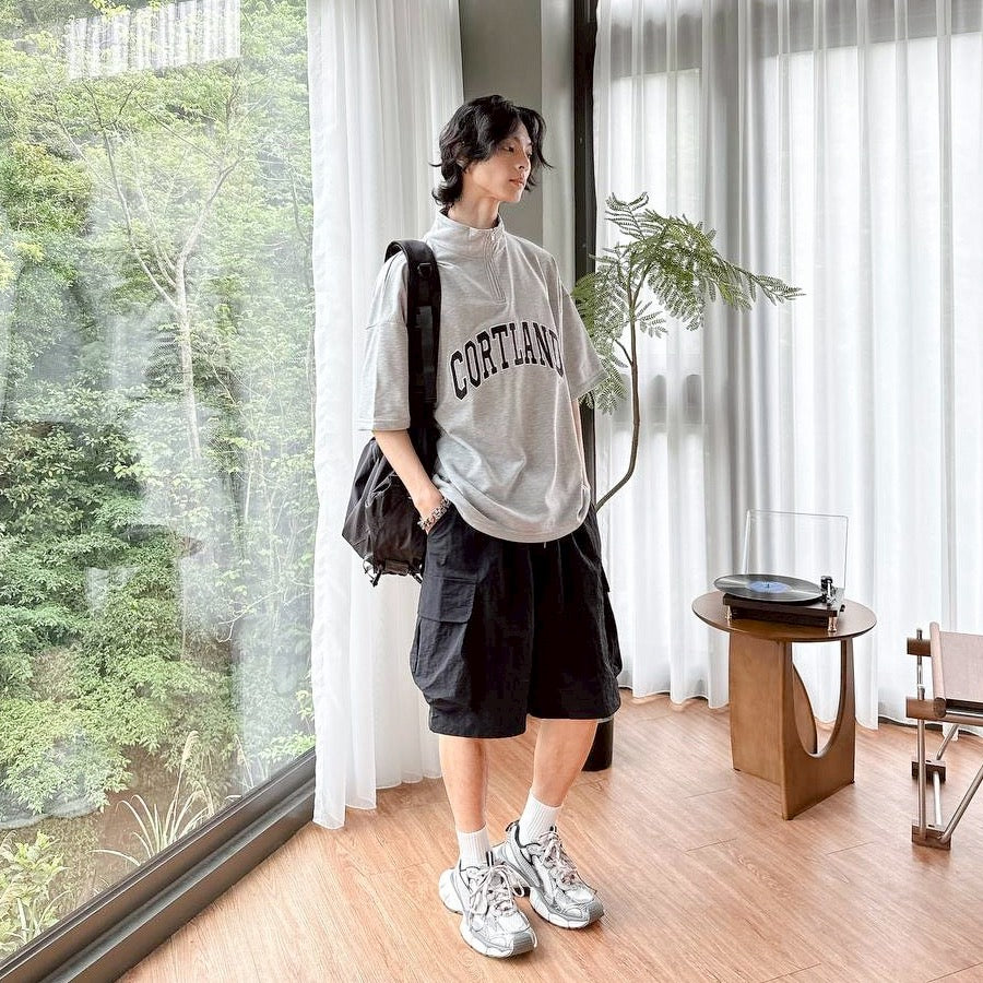 #C516 Courtland Zipper T-shirt
