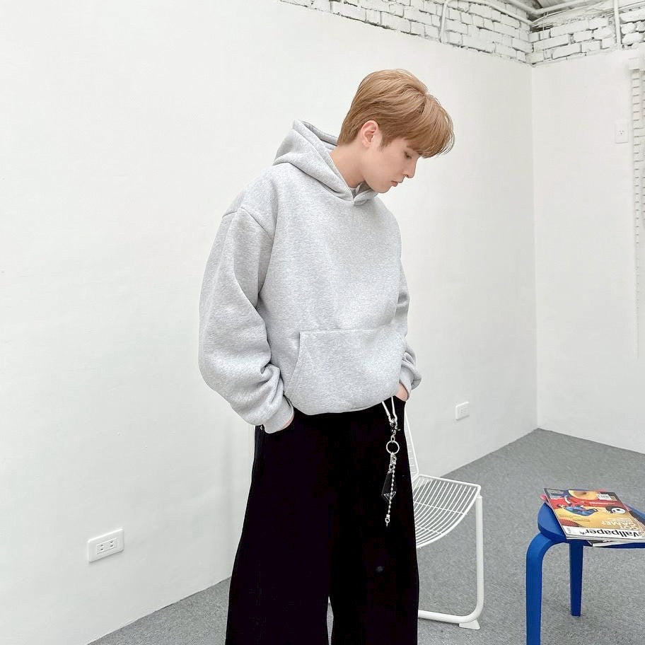 #C422 Plain Crop Hoodie