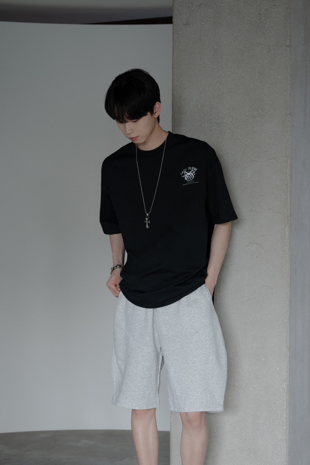 #C482 Cotton Barrel Short Pants