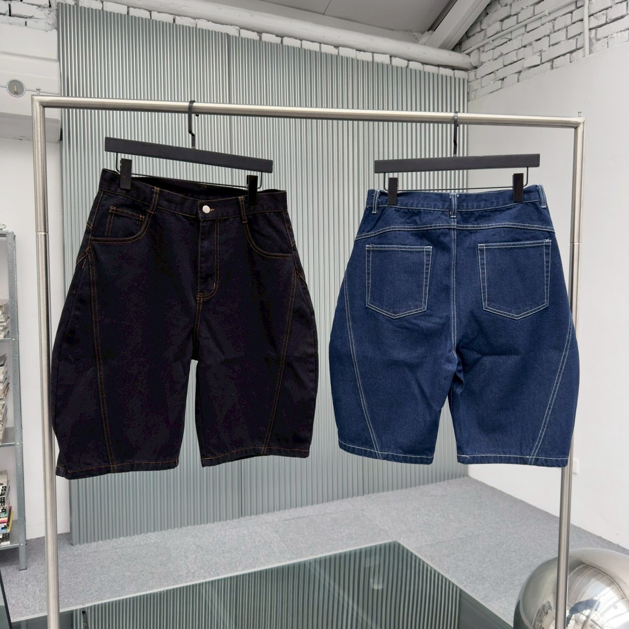 #C528 Denim Casual Pants