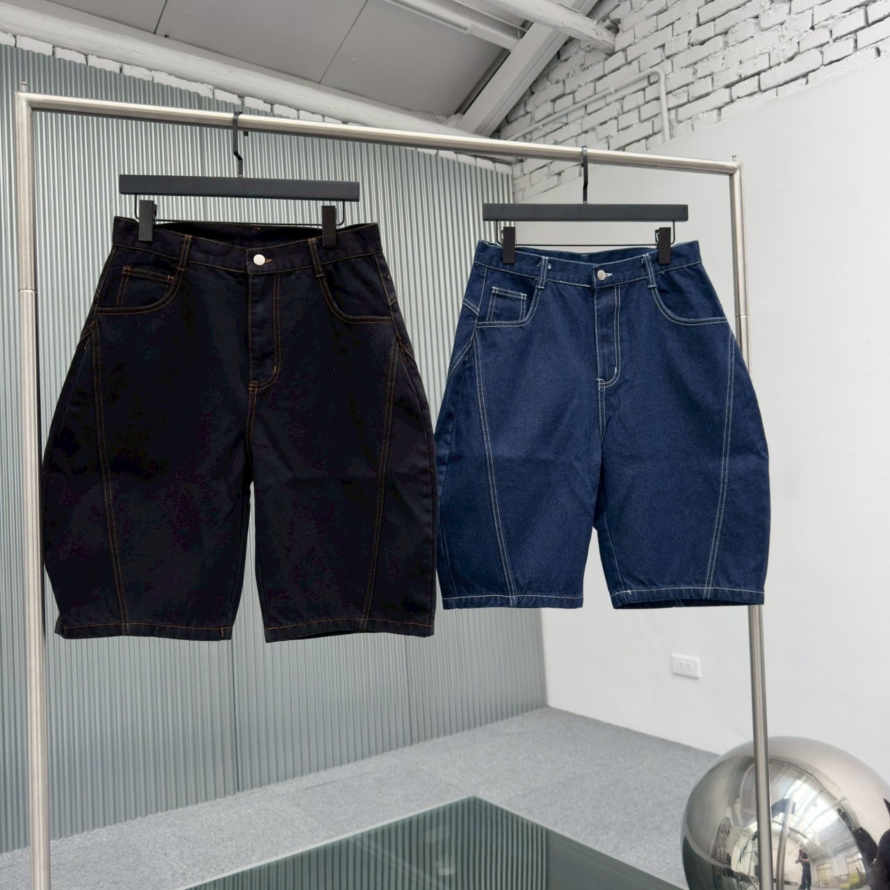 #C528 Denim Casual Pants