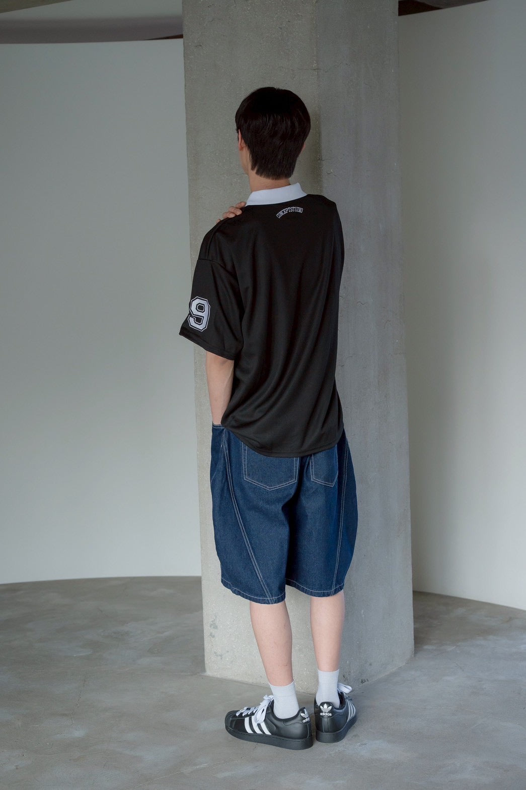 #C528 Denim Casual Pants