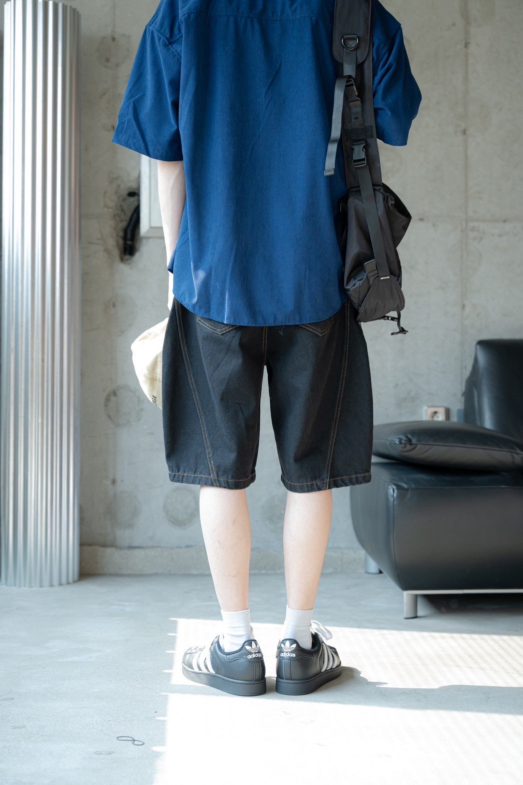 #C528 Denim Casual Pants