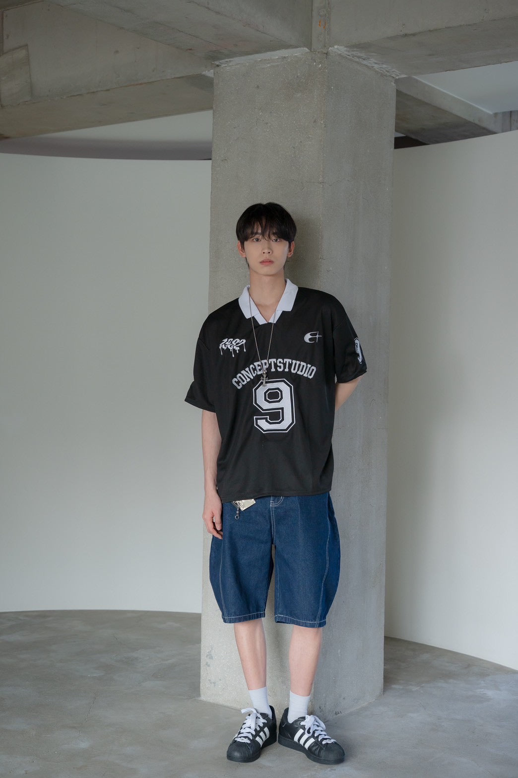 #C528 Denim Casual Pants