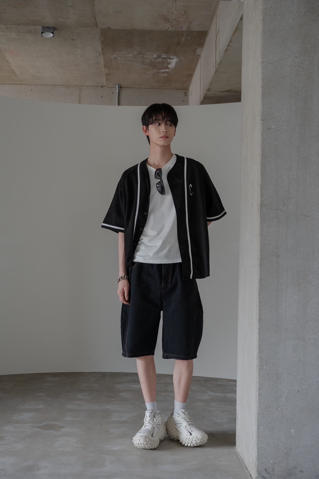 #C528 Denim Casual Pants