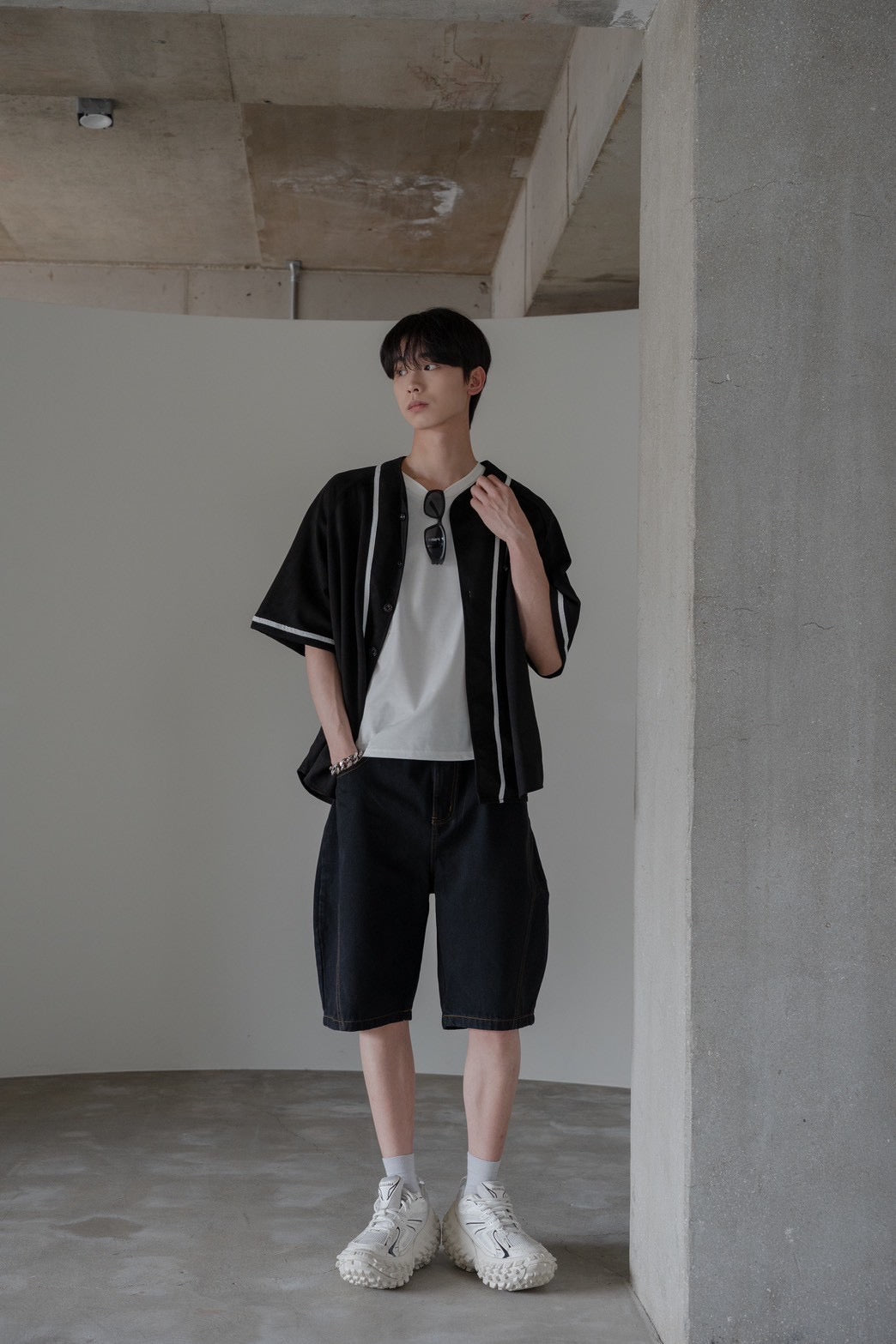 #C528 Denim Casual Pants