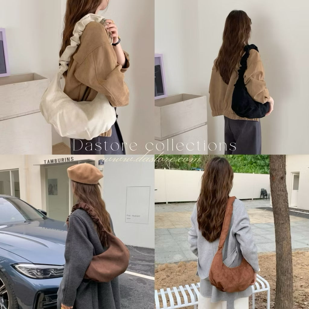 #IS208 Suede Dumpling Bag