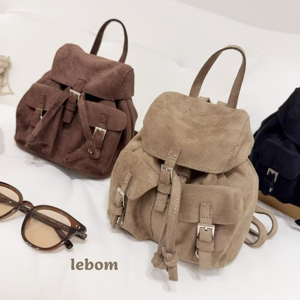 #IS209 Suede Mini Backpack