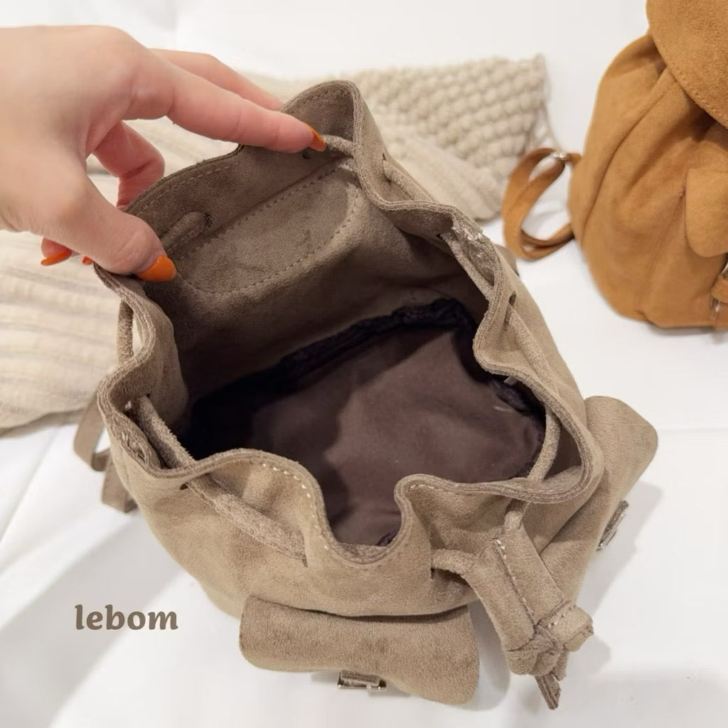 #IS209 Suede Mini Backpack