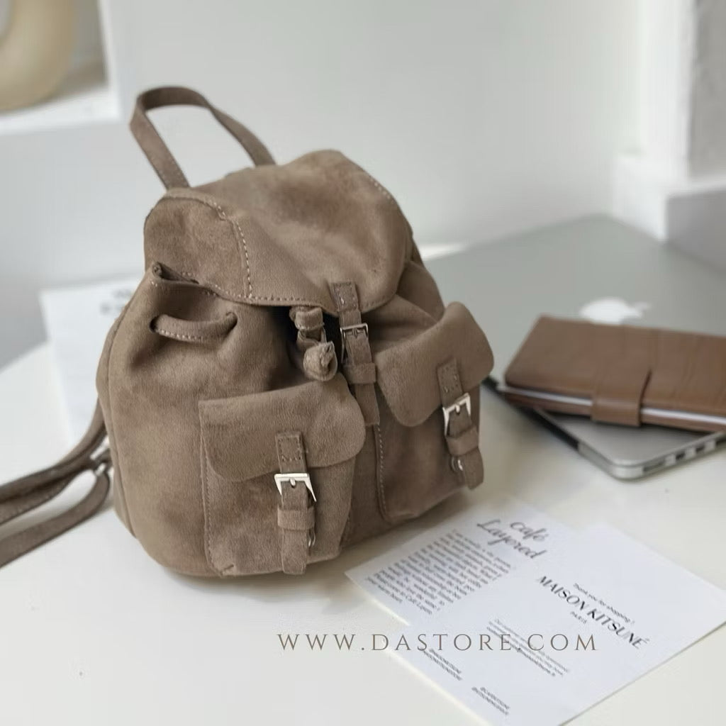 #IS209 Suede Mini Backpack