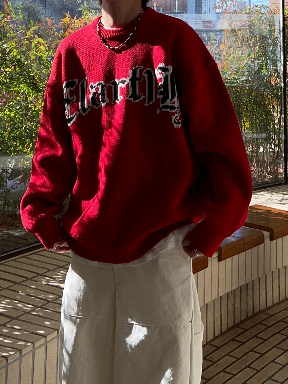 #C402 Winter Red Sweater