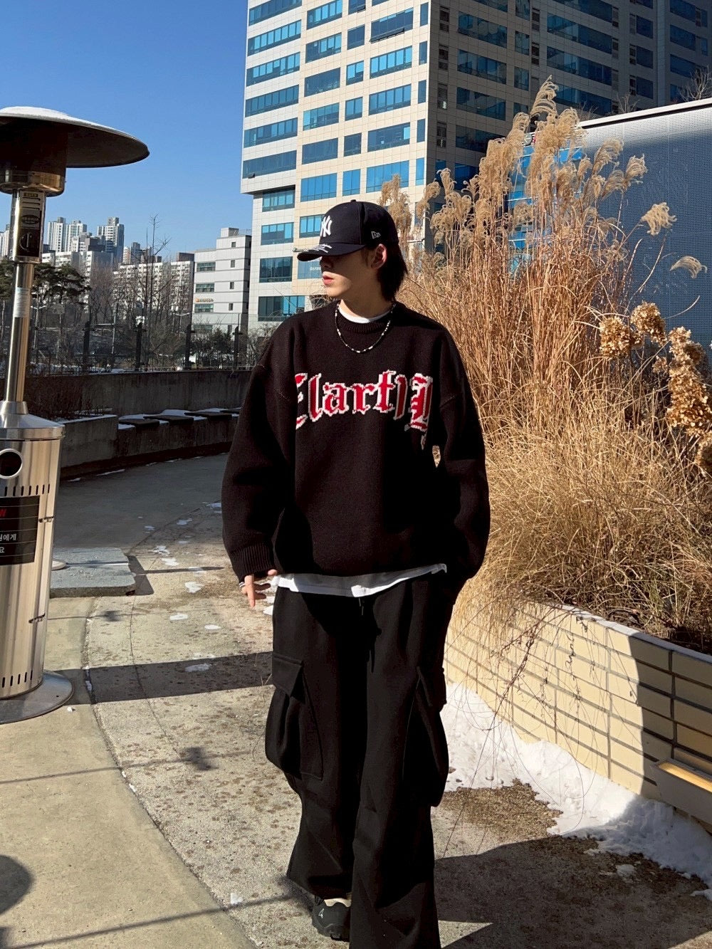 #C402 Winter Red Sweater