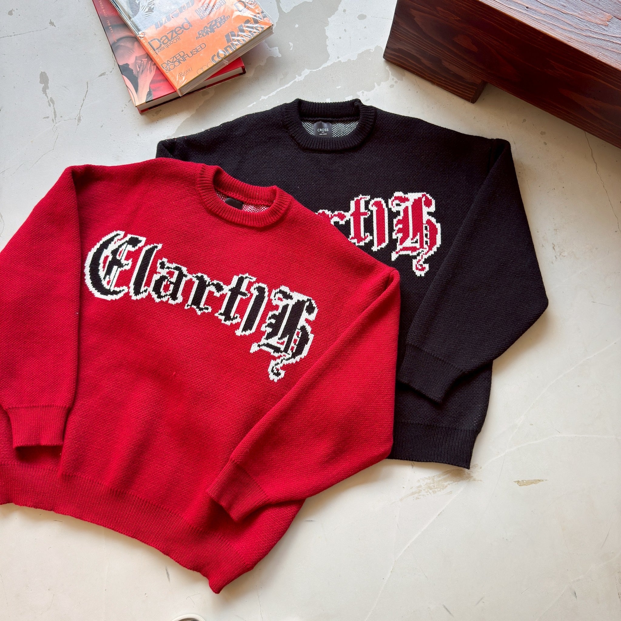 #C402 Winter Red Sweater