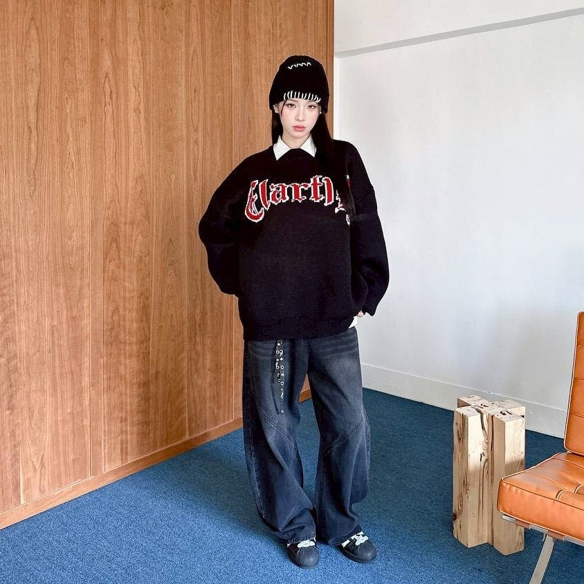 #C402 Winter Red Sweater