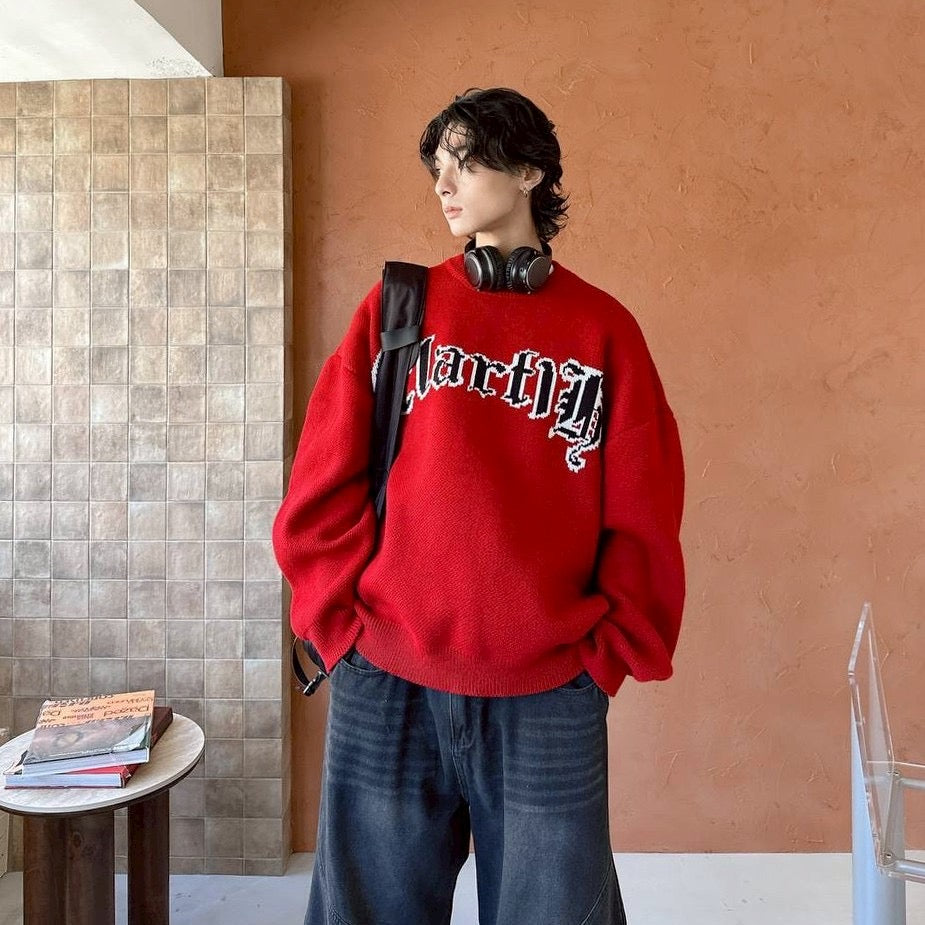 #C402 Winter Red Sweater