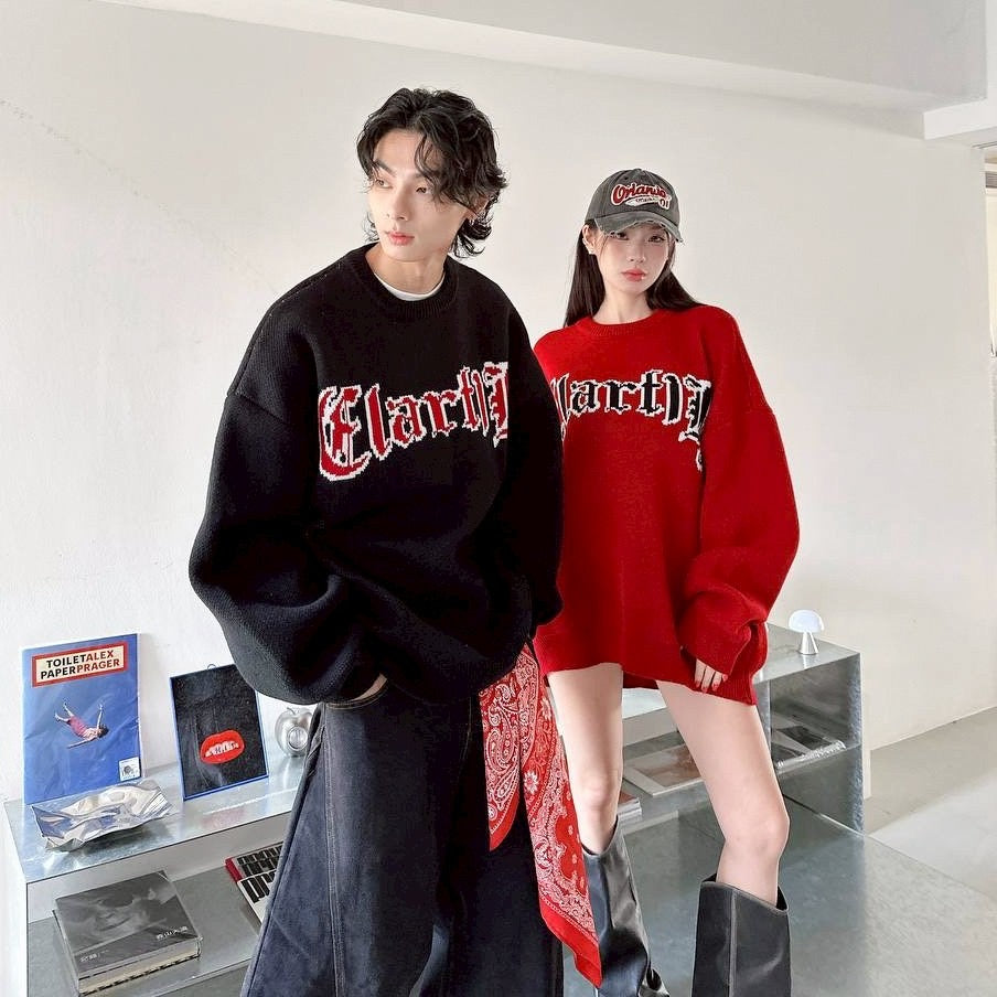 #C402 Winter Red Sweater