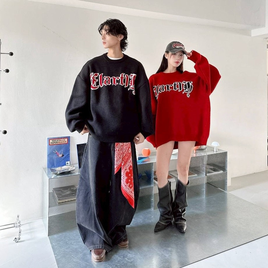 #C402 Winter Red Sweater